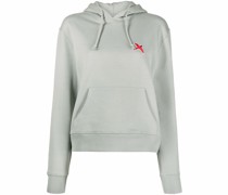Kapuzenpullover mit Vogelstickerei