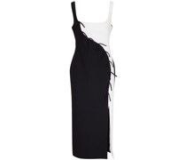 Zweifarbiges Midikleid