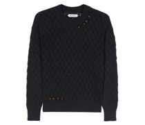 Nissan cut-out knitted Pullover