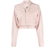 Cropped-Jacke im Layering-Look