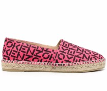 Espadrilles mit Monogramm-Print