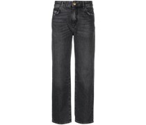 Ausgeblichene Straight-Leg-Jeans