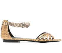 Metallic-Sandalen