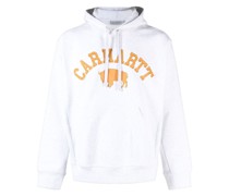 Hoodie mit Logo-Stickerei
