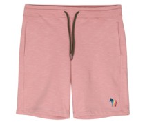 embroidered-logo organic cotton shorts