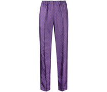 Tapered-Hose mit Blumen-Print