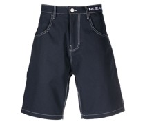 Jeans-Shorts mit weitem Bein