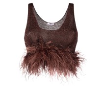Lumière Plumage Cropped-Top