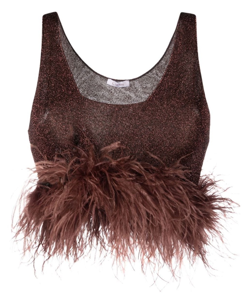 Oséree Damen Lumière Plumage Cropped-Top