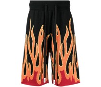 Up in Flames Intarsien-Shorts