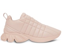quilted leather trainers
