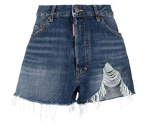 Jeans-Shorts im Distressed-Look