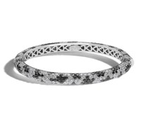 18kt Weißgoldarmreif mit Diamanten