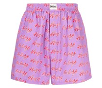 Shorts mit "Angry"-Print