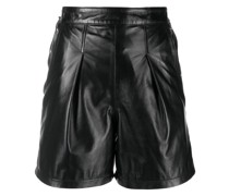 Ledershorts mit hohem Bund