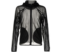 Transparente Kapuzenjacke