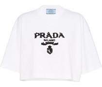 Cropped-T-Shirt mit Logo