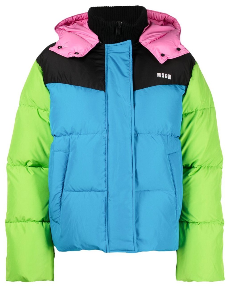MSGM Damen Daunenjacke in Colour-Block-Optik MSGM Damen Daunenjacke in Colour-Block-Optik