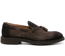 Wildleder-Loafer mit Quasten