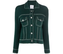 Cardigan mit Kontrastnähten