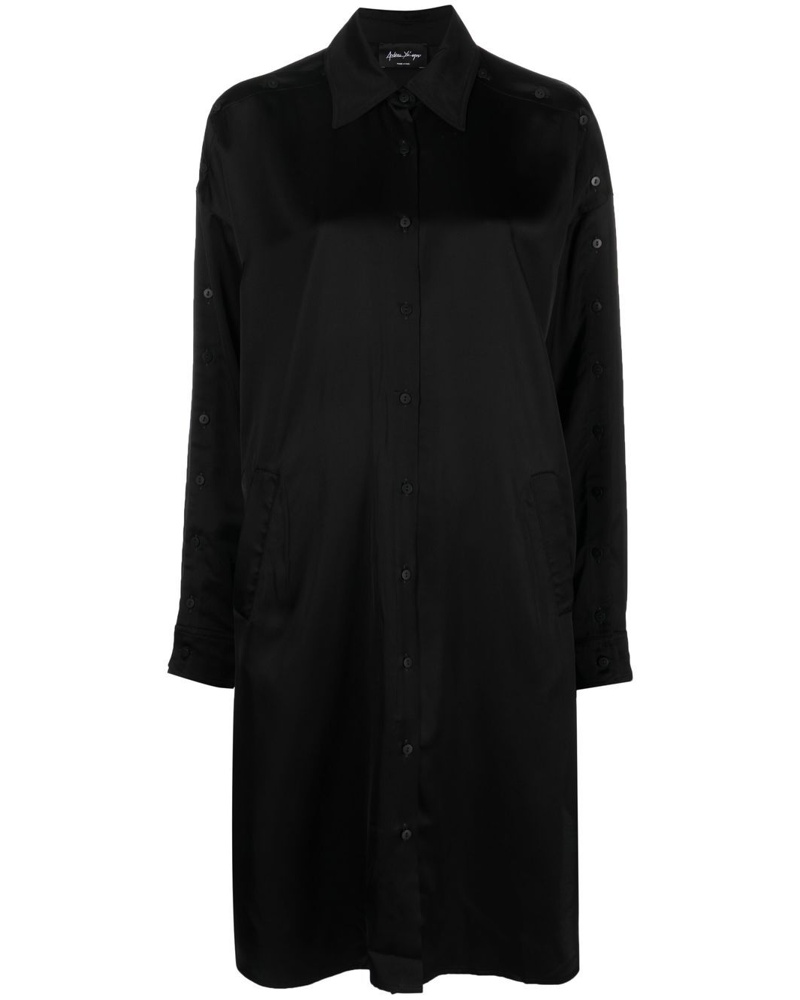 Andrea Ya'aqov Damen Hemdkleid mit geknöpften Ärmeln