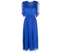 Midikleid aus Seide mit Kristallen