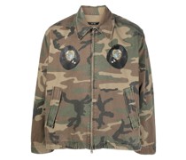 Hemdjacke mit Camouflage-Print