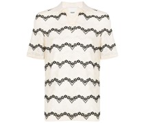 Geometrisch gemustertes Poloshirt