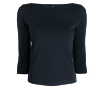 Pullover mit U-Boot-Ausschnitt
