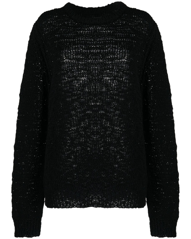 DEL CORE Damen Gehäkelter Pullover