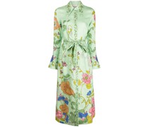 Olivia Leinenkleid mit Blumen-Print