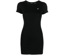Fein geripptes T-Shirtkleid