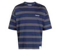 Gestreiftes T-Shirt mit Logo
