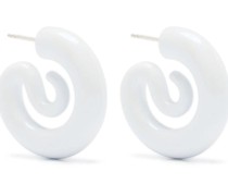Perla Serpent hoop earrings