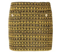 Karierter Tweed-Minirock
