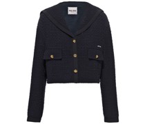 Einreihige Tweed-Jacke