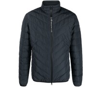 Gesteppte Jacke mit Logo-Patch