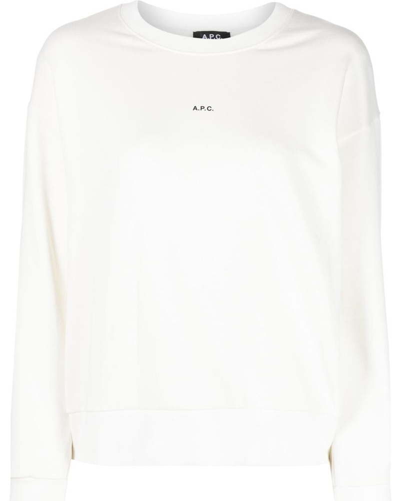 A.P.C. Damen A.P.C. Langarmshirt mit Logo-Print