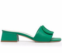 Sandalen mit Logo-Schild