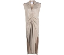 Midikleid mit Raffungen