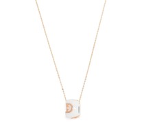 18kt Rotgoldhalskette mit Diamanten