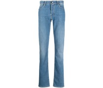 Ausgeblichene Straight-Leg-Jeans