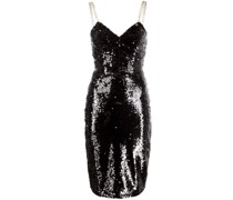 Midikleid mit Pailletten