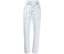 Gerade High-Rise-Jeans