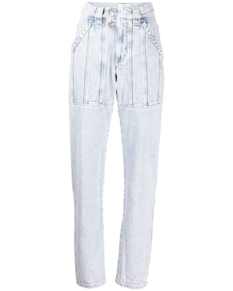 Étoile Isabel Marant Damen Gerade High-Rise-Jeans