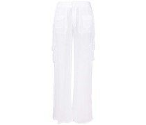 Schlaghose mit transparentem Design