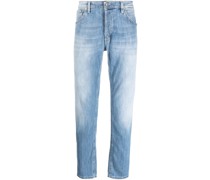 Straight-Leg-Jeans mit Logo-Print