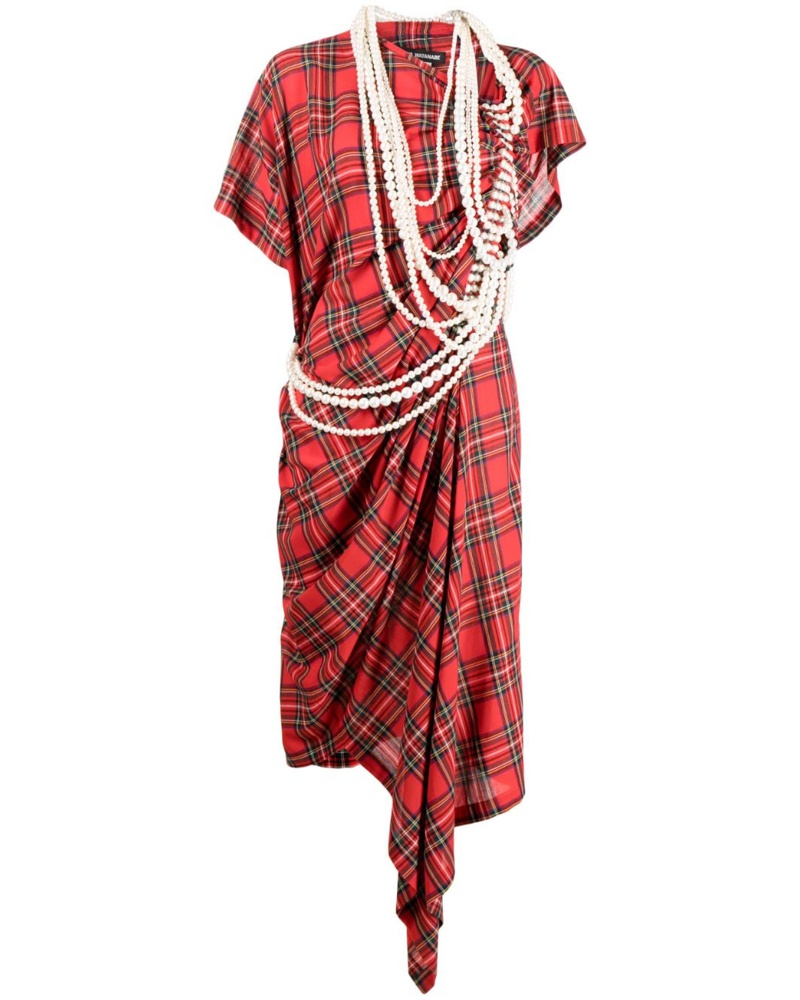 Junya Watanabe Damen Kleid mit Kunstperlen