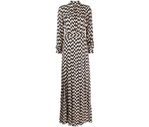 Hemdkleid mit Zickzackstreifen