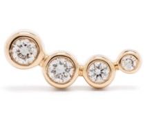 14kt Gelbgoldohrstecker mit einem Diamanten